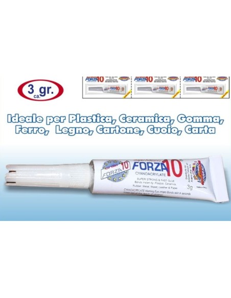 forza10 super adesivo istantaneo - 3 grammi - multimateriale: tuttocasashop.it: altro - bazar
