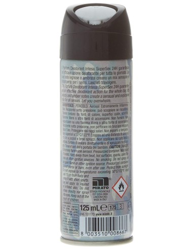 intesa sex unisex deodorante spray 150ml supersex sensual desiderio: tuttocasashop.it: igiene e cura della persona