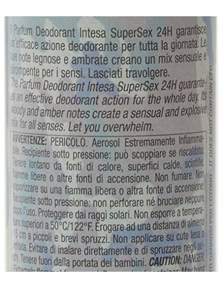 intesa sex unisex deodorante spray 150ml supersex sensual desiderio: tuttocasashop.it: igiene e cura della persona