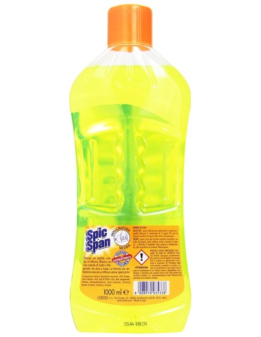 spic&span detergente liquido per pavimenti 1l - cedro e bergamotto: tuttocasashop.it: pulizia e cura della casa