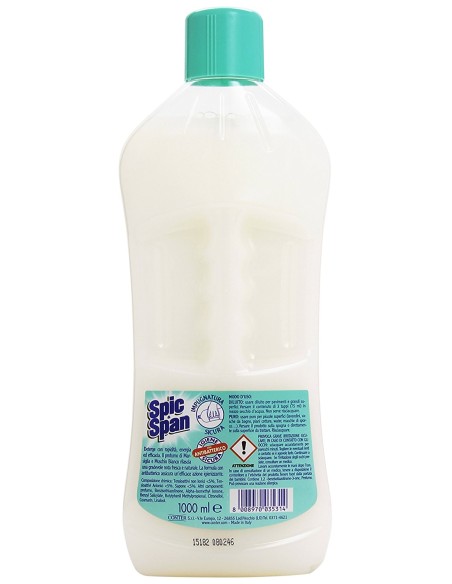 spic&span detergente liquido per pavimenti 1l - marsiglia e muschio bianco: tuttocasashop.it: pulizia e cura della casa