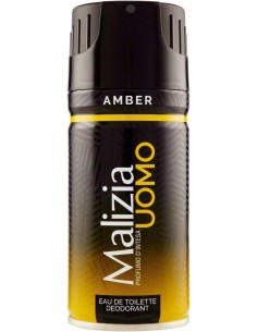 malizia uomo deodorante spray - 150ml - amber: tuttocasashop.it: igiene e cura della persona
