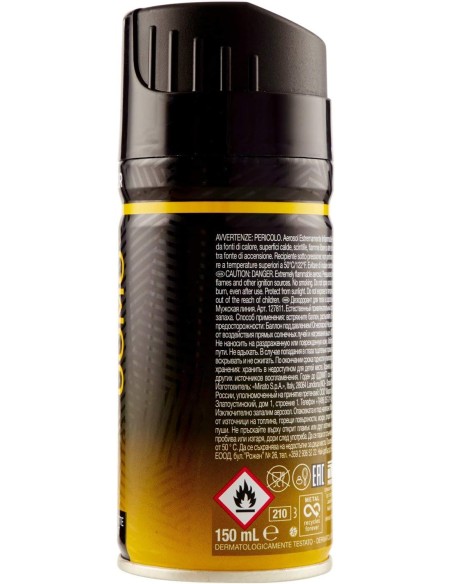 malizia uomo deodorante spray - 150ml - amber: tuttocasashop.it: igiene e cura della persona
