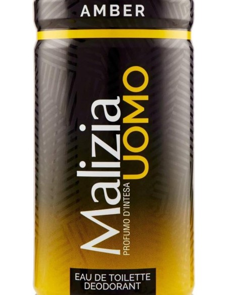 malizia uomo deodorante spray - 150ml - amber: tuttocasashop.it: igiene e cura della persona