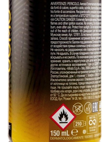 malizia uomo deodorante spray - 150ml - amber: tuttocasashop.it: igiene e cura della persona