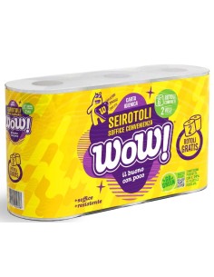 wow carta igienica doppio velo - 6 rotoli al costo di 4: tuttocasashop.it: carta & monouso