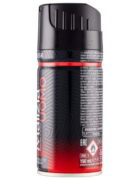 malizia uomo deodorante spray - 150ml - musk: tuttocasashop.it: igiene e cura della persona
