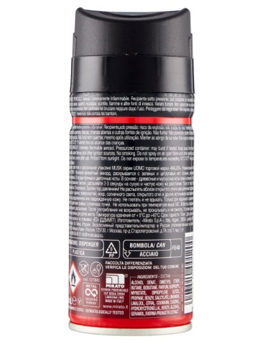 malizia uomo deodorante spray - 150ml - musk: tuttocasashop.it: igiene e cura della persona