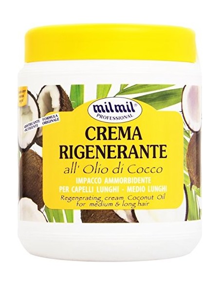 mil mil crema rigenerante per capelli - 1000ml - cocco: tuttocasashop.it: igiene e cura della persona