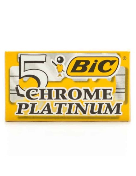 bic chrome platinum - 5 lame tradizionali - per rasoio tradizionale: tuttocasashop.it: igiene e cura della persona
