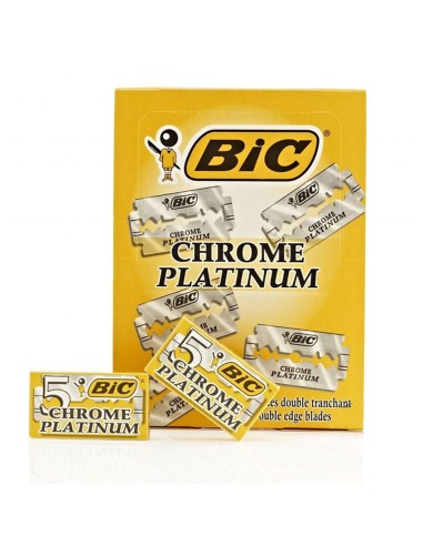 bic chrome platinum - 5 lame tradizionali - per rasoio tradizionale: tuttocasashop.it: igiene e cura della persona