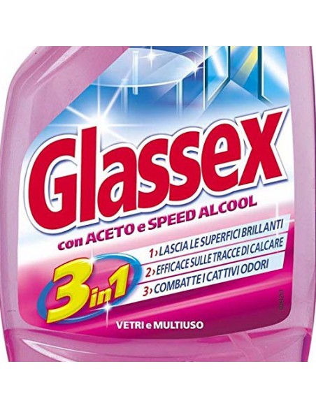 glassex detergente multiuso 500ml - con aceto: tuttocasashop.it: pulizia e cura della casa