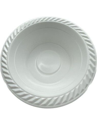 25 ciotole in plastica riutilizzabili - 500cc - diametro 17cm - bianco: tuttocasashop.it: carta & monouso