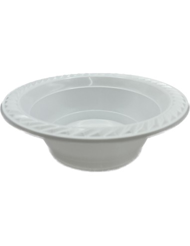 25 ciotole in plastica riutilizzabili - 500cc - diametro 17cm - bianco: tuttocasashop.it: carta & monouso