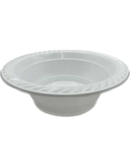 25 ciotole in plastica riutilizzabili - 500cc - diametro 17cm - bianco: tuttocasashop.it: carta & monouso