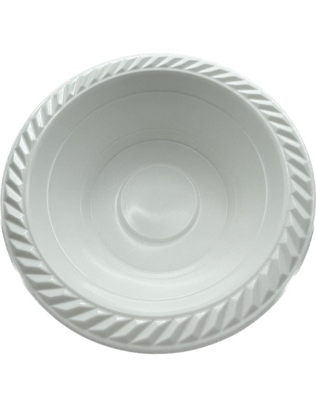 25 ciotole in plastica riutilizzabili - 500cc - diametro 17cm - bianco: tuttocasashop.it: carta & monouso