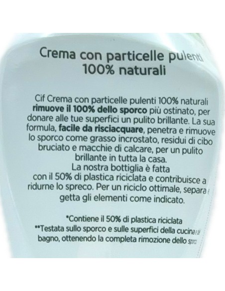 cif crema detergente cremoso - 500ml - classico: tuttocasashop.it: pulizia e cura della casa