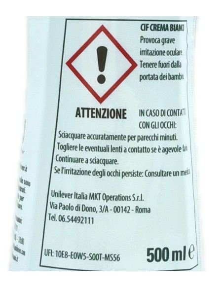 cif crema detergente cremoso - 500ml - classico: tuttocasashop.it: pulizia e cura della casa