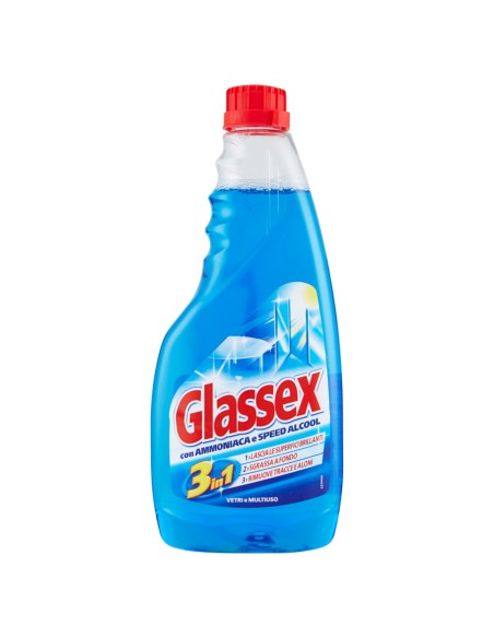 glassex detergente multiuso 500ml - con ammoniaca - ricarica: tuttocasashop.it: pulizia e cura della casa