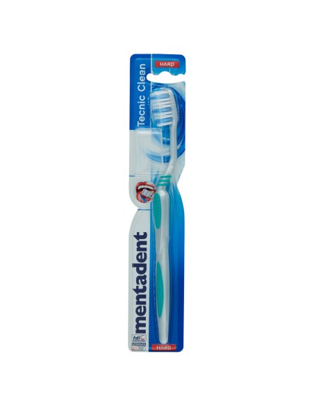 mentadent spazzolino tecnic clean - forte - setole dure: tuttocasashop.it: igiene e cura della persona