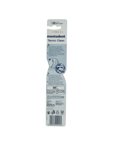 mentadent spazzolino tecnic clean - forte - setole dure: tuttocasashop.it: igiene e cura della persona