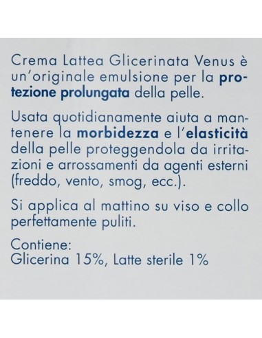 venus crema viso 50ml - glicerinata - protettiva emoliente: tuttocasashop.it: igiene e cura della persona