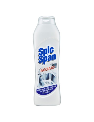spic&span detergente per acciaio e inox - 500ml - pulisce e lucida: tuttocasashop.it: pulizia e cura della casa