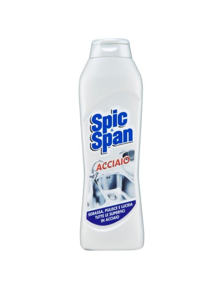 spic&span detergente per acciaio e inox - 500ml - pulisce e lucida: tuttocasashop.it: pulizia e cura della casa