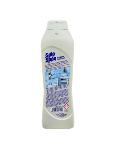 spic&span detergente per acciaio e inox - 500ml - pulisce e lucida: tuttocasashop.it: pulizia e cura della casa