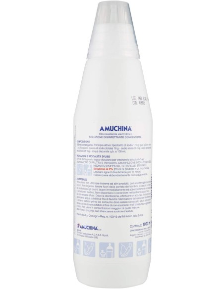 amuchina soluzione disinfettante concentrata - 1 litro: tuttocasashop.it: pulizia e cura della casa