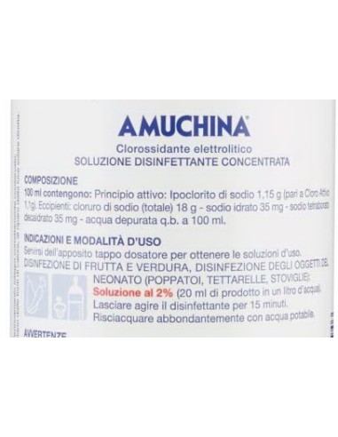 amuchina soluzione disinfettante concentrata - 1 litro: tuttocasashop.it: pulizia e cura della casa