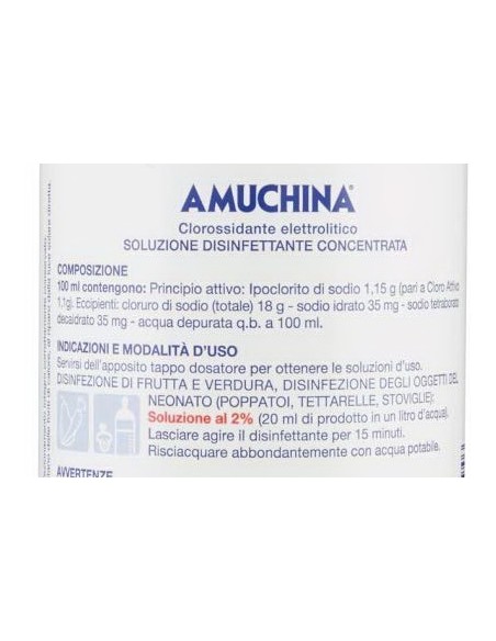 amuchina soluzione disinfettante concentrata - 1 litro: tuttocasashop.it: pulizia e cura della casa
