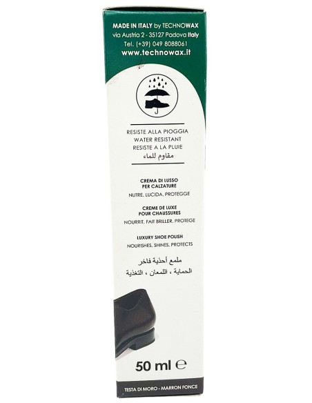 bright lucido per scarpe in crema tubo 50ml - testa di moro - marrone scuro: tuttocasashop.it: prodotti per bucato e tessuti