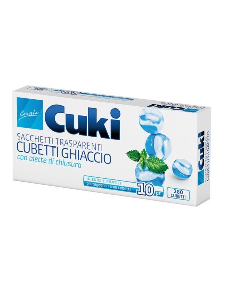 cuki sacchetti per cubetti di ghiaccio - 280 cubetti: tuttocasashop.it: carta & monouso