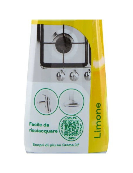 cif crema detergente cremoso - 500ml - al limone: tuttocasashop.it: pulizia e cura della casa