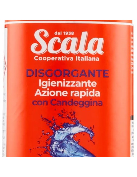 scala disgorgante in gel per tubature 1000ml - con candeggina: tuttocasashop.it: pulizia e cura della casa