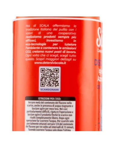 scala disgorgante in gel per tubature 1000ml - con candeggina: tuttocasashop.it: pulizia e cura della casa