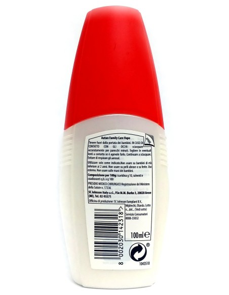 autan insetto repellente vapo 100ml - family care: tuttocasashop.it: igiene e cura della persona