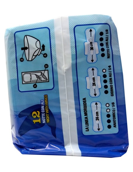 morbidea assorbenti ultra 12pz - notte con ali: tuttocasashop.it: igiene e cura della persona