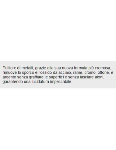 sidol lucida metalli universale - 75ml - per tutti i tipi di metallo: tuttocasashop.it: pulizia e cura della casa