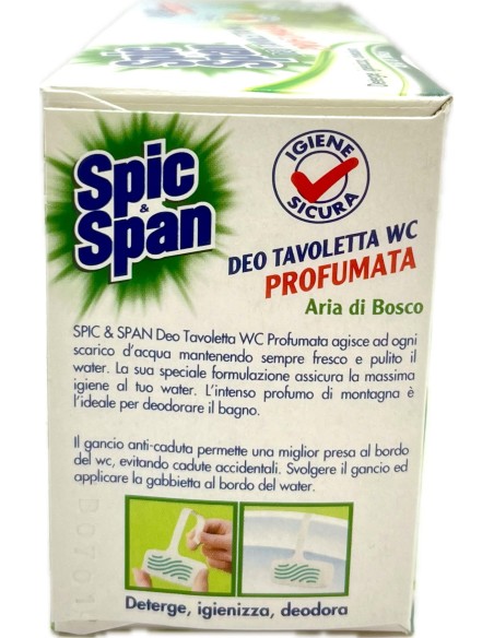 spic&span deo tavoletta wc profumata - 4 pezzi - aria di bosco: tuttocasashop.it: pulizia e cura della casa