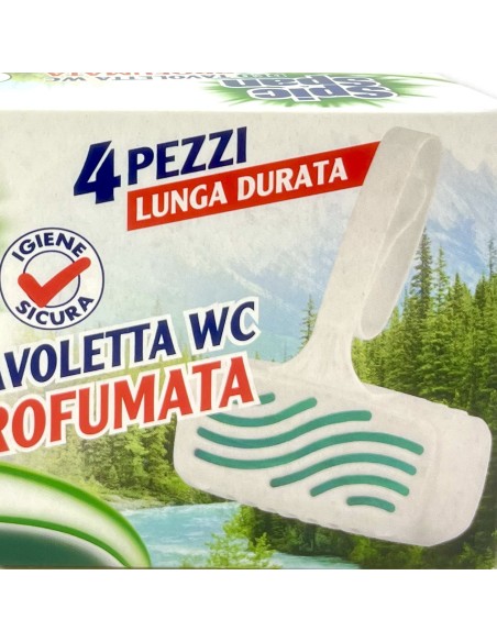 spic&span deo tavoletta wc profumata - 4 pezzi - aria di bosco: tuttocasashop.it: pulizia e cura della casa