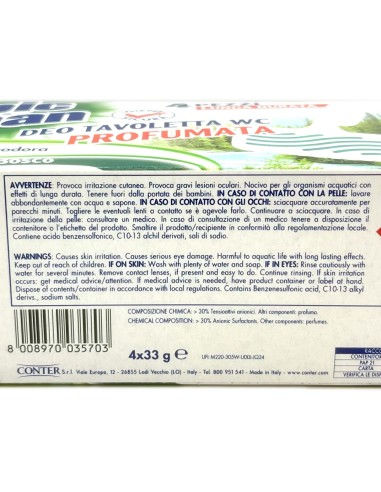 spic&span deo tavoletta wc profumata - 4 pezzi - aria di bosco: tuttocasashop.it: pulizia e cura della casa