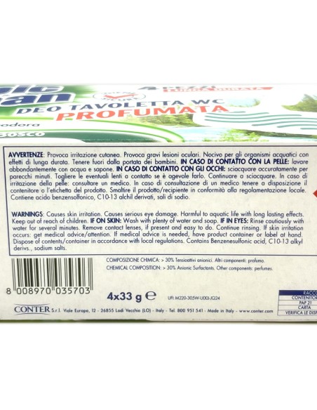 spic&span deo tavoletta wc profumata - 4 pezzi - aria di bosco: tuttocasashop.it: pulizia e cura della casa