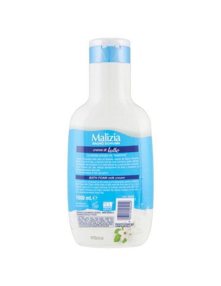 malizia bagnoschiuma 1000ml - crema di latte: tuttocasashop.it: igiene e cura della persona