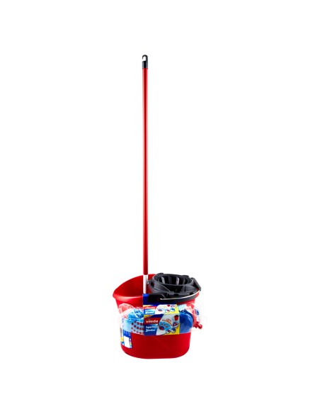 vileda mocio completo - secchio con strizzatore + fiocco + manico intero: tuttocasashop.it: pulizia e cura della casa