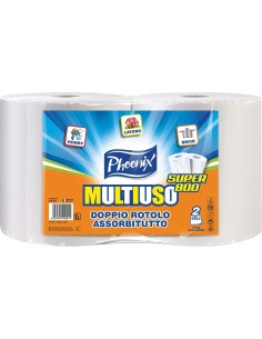 carta multiuso bobine 2 rotoli xxl multiuso - 1300g - cellulosa pura ovatta: tuttocasashop.it: carta & monouso