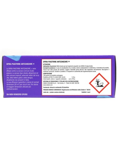 spira piastrine insetticida - 30 pezzi - antizanzare - zanzaricida: tuttocasashop.it: pulizia e cura della casa