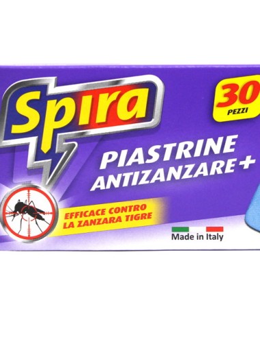 spira piastrine insetticida - 30 pezzi - antizanzare - zanzaricida: tuttocasashop.it: pulizia e cura della casa