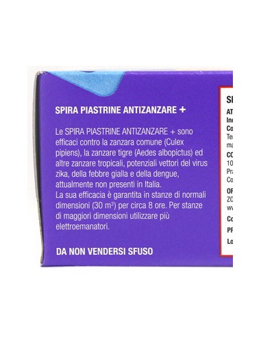 spira piastrine insetticida - 30 pezzi - antizanzare - zanzaricida: tuttocasashop.it: pulizia e cura della casa